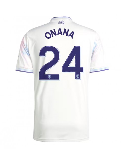 Aston Villa Amadou Onana #24 Replika Tredje Kläder 2025-26 Kortärmad Aston Villa Amadou Onana #24 Replika Tredje Kläder 2025-26 Kortärmad